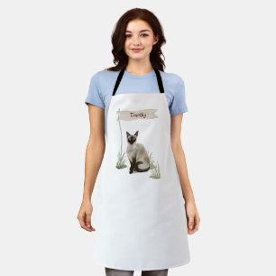 individuelle Name Siamese Cat Pet Schürze