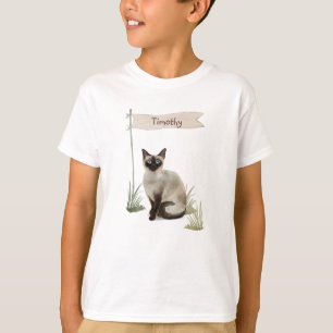 Individuelle Name Siamese Cat Pet T-Shirt