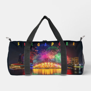 Individuelle Name Singapur Fireworks Duffle Bag