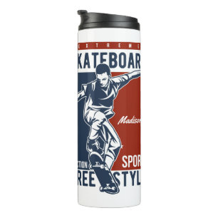 Individuelle Name Skateboarding tumbler Thermosbecher