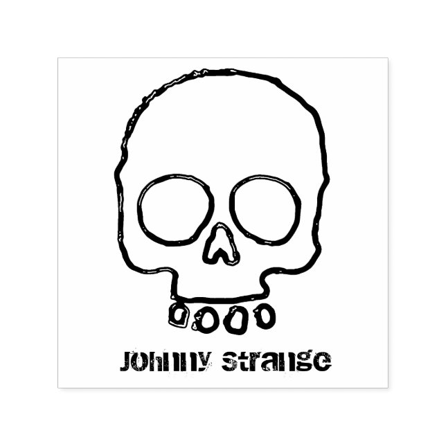 Individuelle Name Skull Ink Briefmarke Permastempel (Design)