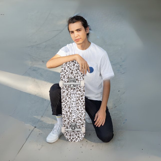 Individuelle Name Skull Pattern Skateboard (Custom Name Skull Pattern Skateboard)