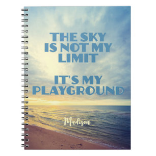 Individuelle Name Sky Quote Notizblock