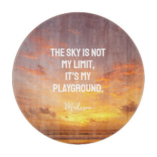 Individuelle Name Sky Quote Schneidebrett