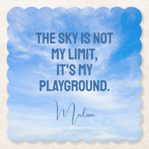 Individuelle Name Sky Quote Untersetzer