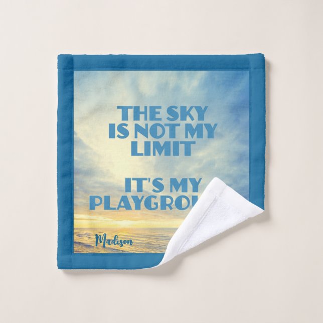 Individuelle Name Sky Quote Waschlappen (Waschlappen)
