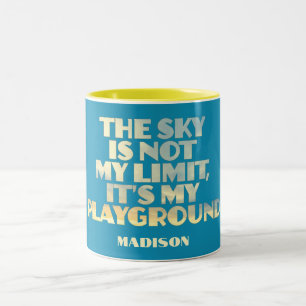 Individuelle Name Sky Quote Zweifarbige Tasse