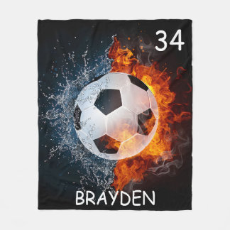 Individuelle Name Soccer Ball Blanket Fleecedecke