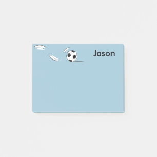 Individuelle Name Soccer Ball Post-it-Notes Post-it Klebezettel