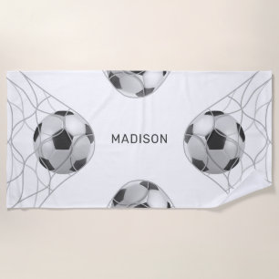 Individuelle Name Soccer Goals Badetuch