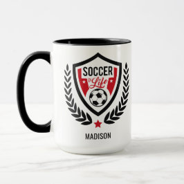 Individuelle Name Soccer-Logo-Tasse Tasse