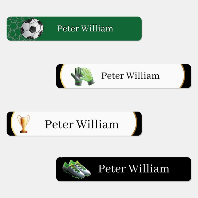 Individuelle Name Soccer Lover High School Labels Etiketten (Gruppe)