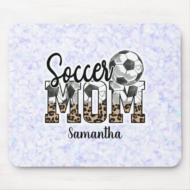 Individuelle Name Soccer Mama | Muttertag Mousepad (Vorne)