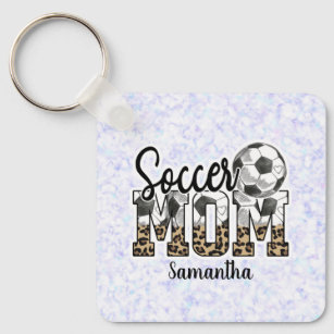 Individuelle Name Soccer Mama   Muttertag Schlüsselanhänger