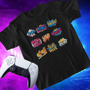 Individuelle Name Social auf Back Emote Streamer G Baby T-shirt