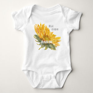 Individuelle Name Sonnenblume Sie sind mein Sonnen Baby Strampler