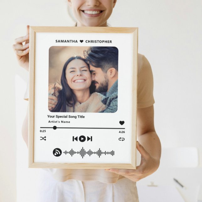 Individuelle Name Special Song Music Player Style  Poster (Von Creator hochgeladen)