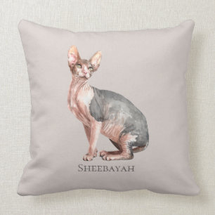 individuelle Name Sphynx Katzenhaarlose Kissen