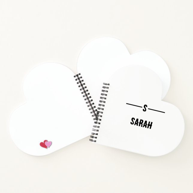 Individuelle Name Spiral Notebook - einfach & stil Notizbuch (Innenseite)