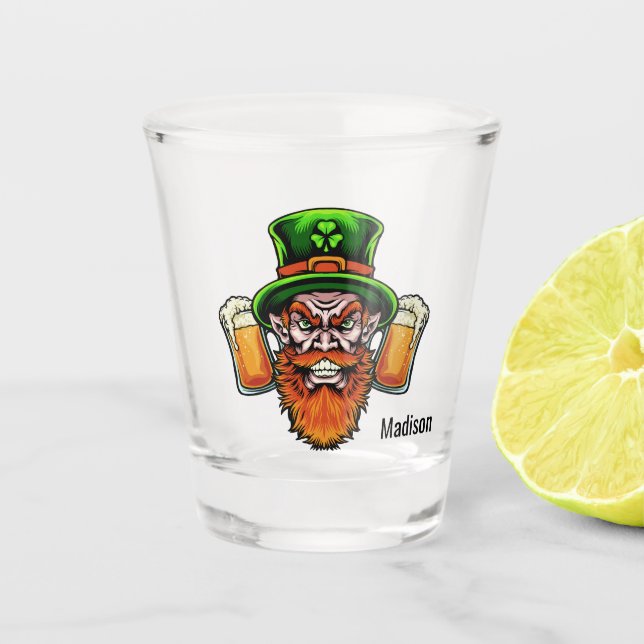 Individuelle Name St. Patrick's Day Shootglas Schnapsglas (Vorderseite)