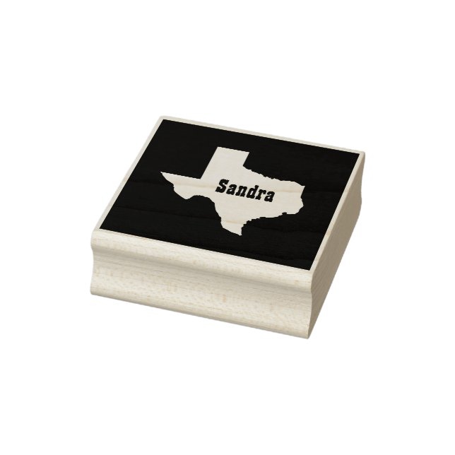 Individuelle Name Staat von Texas Cutout Gummistempel (Stempel)