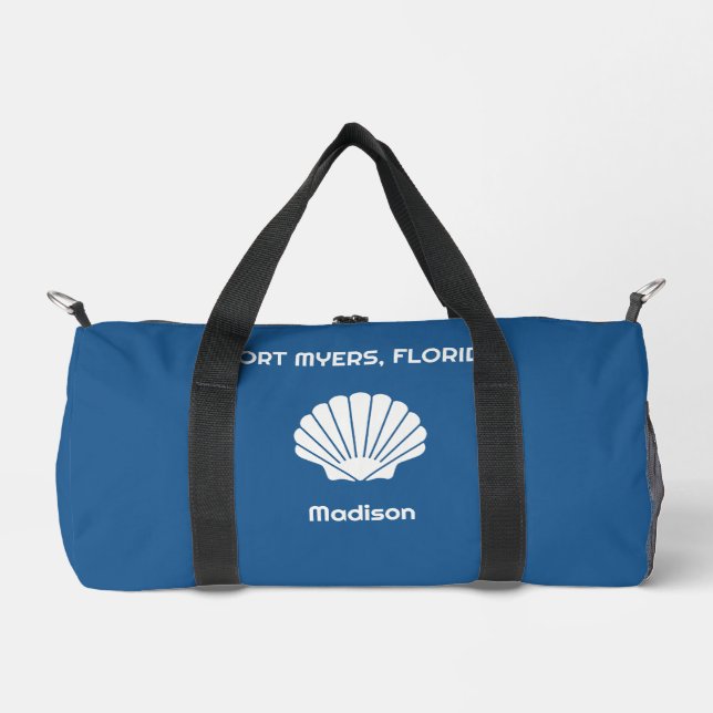 Individuelle Name, Standort und Farbähnlich Duffle Bag (Vorderseite)
