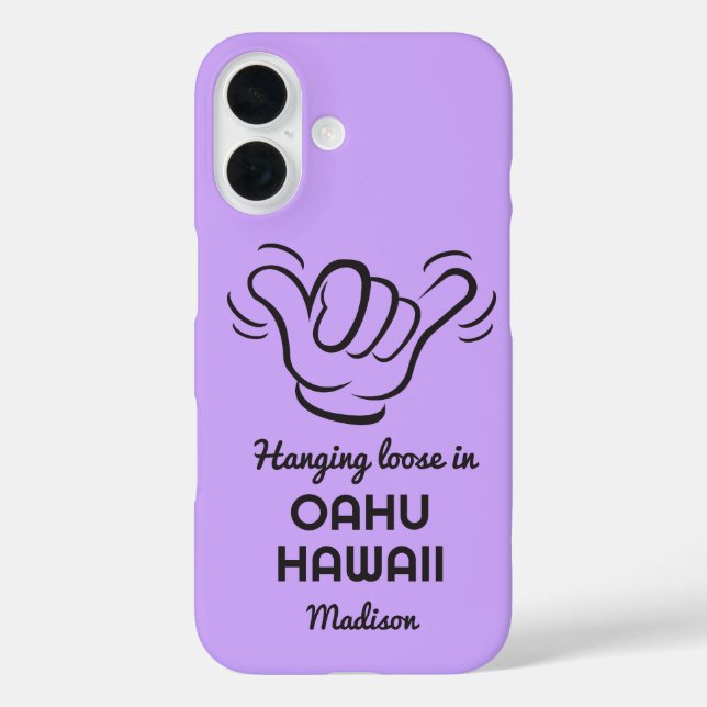 Individuelle Name, Standort und Farbe Shaka Case-Mate iPhone Hülle (Rückseite)