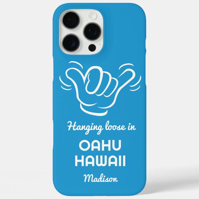 Individuelle Name, Standort und Farbe Shaka Case-Mate iPhone Hülle (Rückseite)