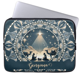 Individuelle Name Star of Wonder Nativity Dot Mand Laptopschutzhülle