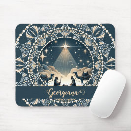 Individuelle Name Star of Wonder Nativity Dot Mand Mousepad