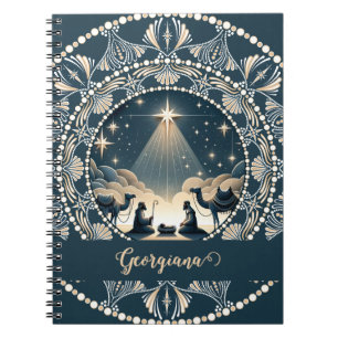 Individuelle Name Star of Wonder Nativity Dot Mand Notizblock