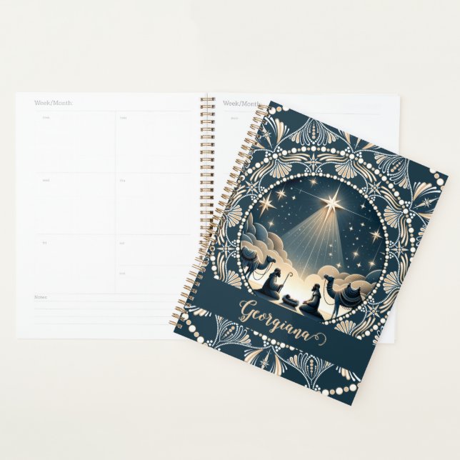 Individuelle Name Star of Wonder Nativity Dot Mand Planer (Anzeige)