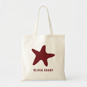 Individuelle Name Starfish Tragetasche