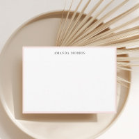 Individuelle Name Stationery Chic Modern Blush Pin
