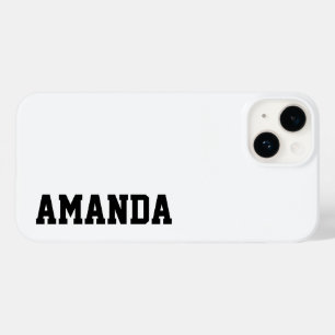 Individuelle Name Stilvoll Modernes, elegantes Wei Case-Mate iPhone 14 Hülle