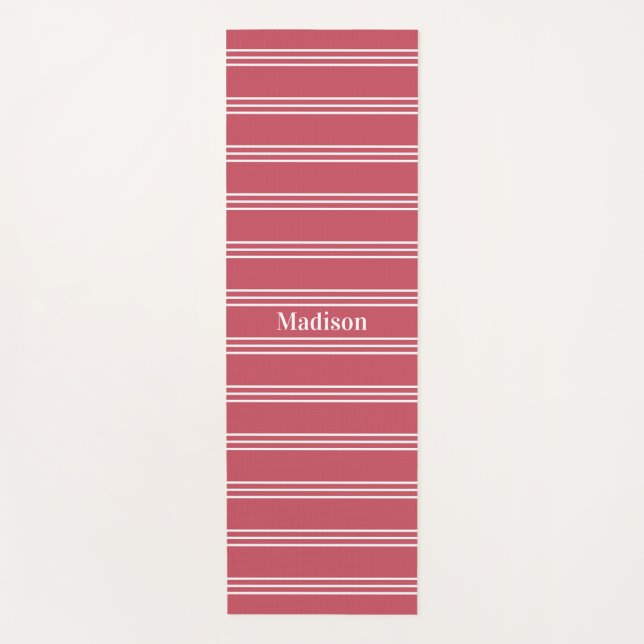 Individuelle Name Streifen Muster Yogmatte Yogamatte (Vorderseite)