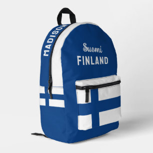 Individuelle Name Suomi Finnland Bedruckter Rucksack