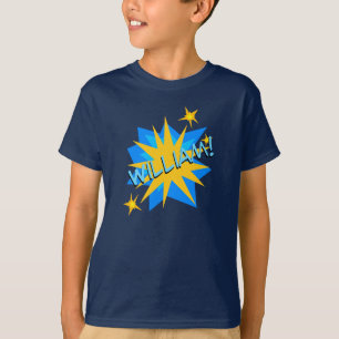 Individuelle Name Superhero Boy's T-Shirt