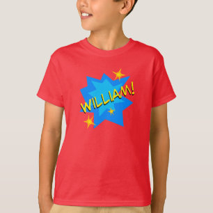 Individuelle Name Superhero Boy's T-Shirt