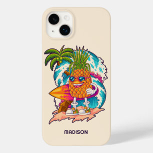 Individuelle Name Surfen Ananas Case-Mate iPhone 14 Plus Hülle