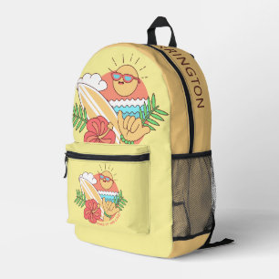 Individuelle Name Surfer Bedruckter Rucksack