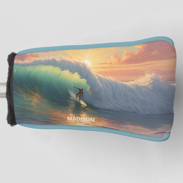 Individuelle Name Surfing Golf Headcover (Vorderseite)