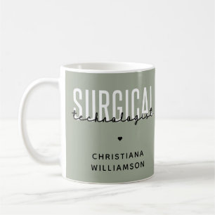 Individuelle Name Surgical Technologe Med Surg Tec Kaffeetasse