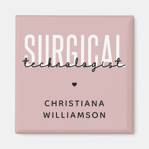 Individuelle Name Surgical Technologe Med Surg Tec Magnet
