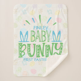 Individuelle Name Sweet Baby Bunny First Ostereier Sherpadecke