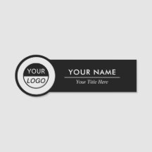 Individuelle Name-Tag (für das Round-Company-Logo)