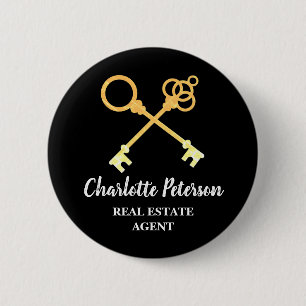 Individuelle Name-Tag Real Anwesen Agent-Werbeakti Button