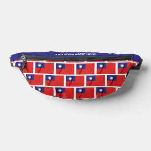 Individuelle Name TAIWANESE FLAG TAIWAN Fanny Pack Bauchtasche