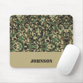 Individuelle Name-Tarnmuster Mousepad