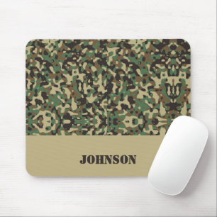 Individuelle Name-Tarnmuster Mousepad